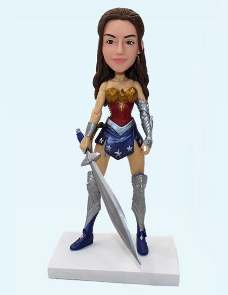 Custom Wonder Woman Action Bobblehead